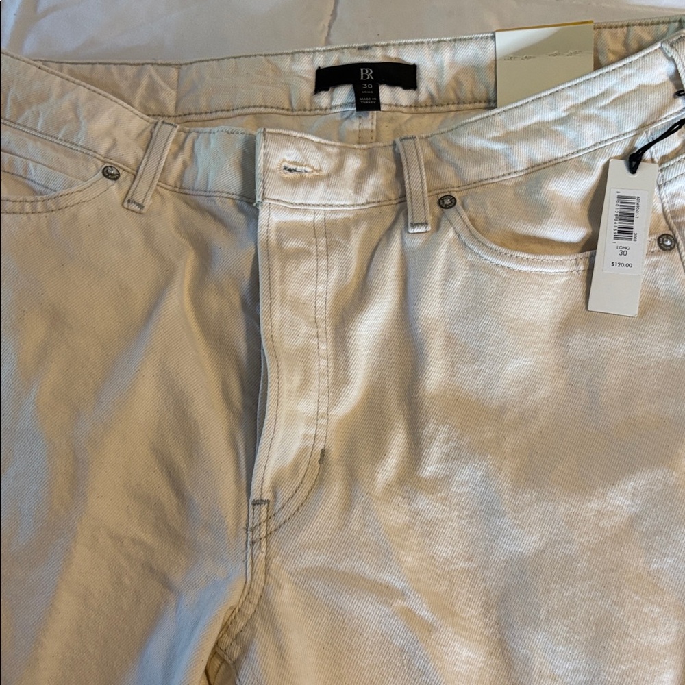 Banana Republic cream colored denim